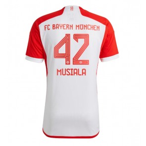 Bayern Munich Jamal Musiala #42 Domaci Dres 2023-24 Kratak Rukavima